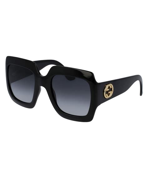 Gucci Men's GG1730SM Plastic Square Sunglasses 